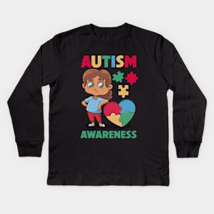 Autism Awareness Kids Long Sleeve T-Shirt